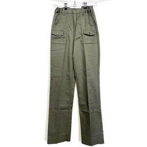 NWT Boy Scouts BSA Official Uniform Twill Pants Olive Youth Sz 12 fits 24x31" .c